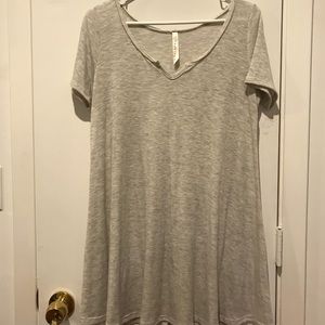 Tan t shirt dress
